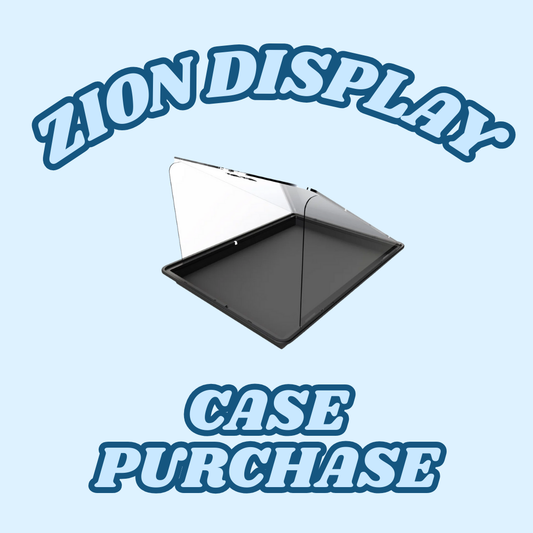 Zion Display Case with Risers (Vertical)