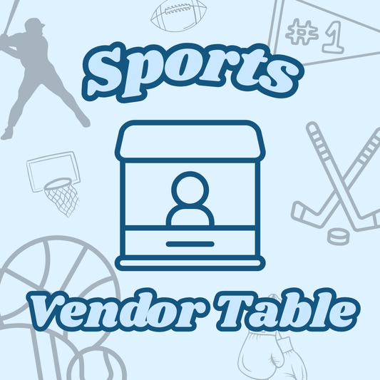 8FT SPORTS ONLY Vendor Table for January