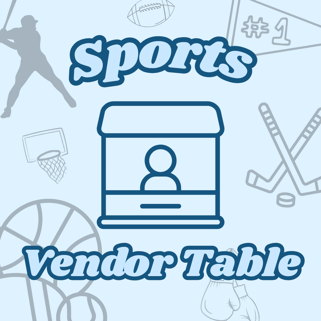 8FT SPORTS ONLY Vendor Table for July 18th (DM TO APPLY)