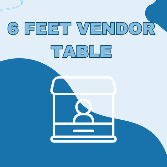 6 FT Vendor Table for February 8th